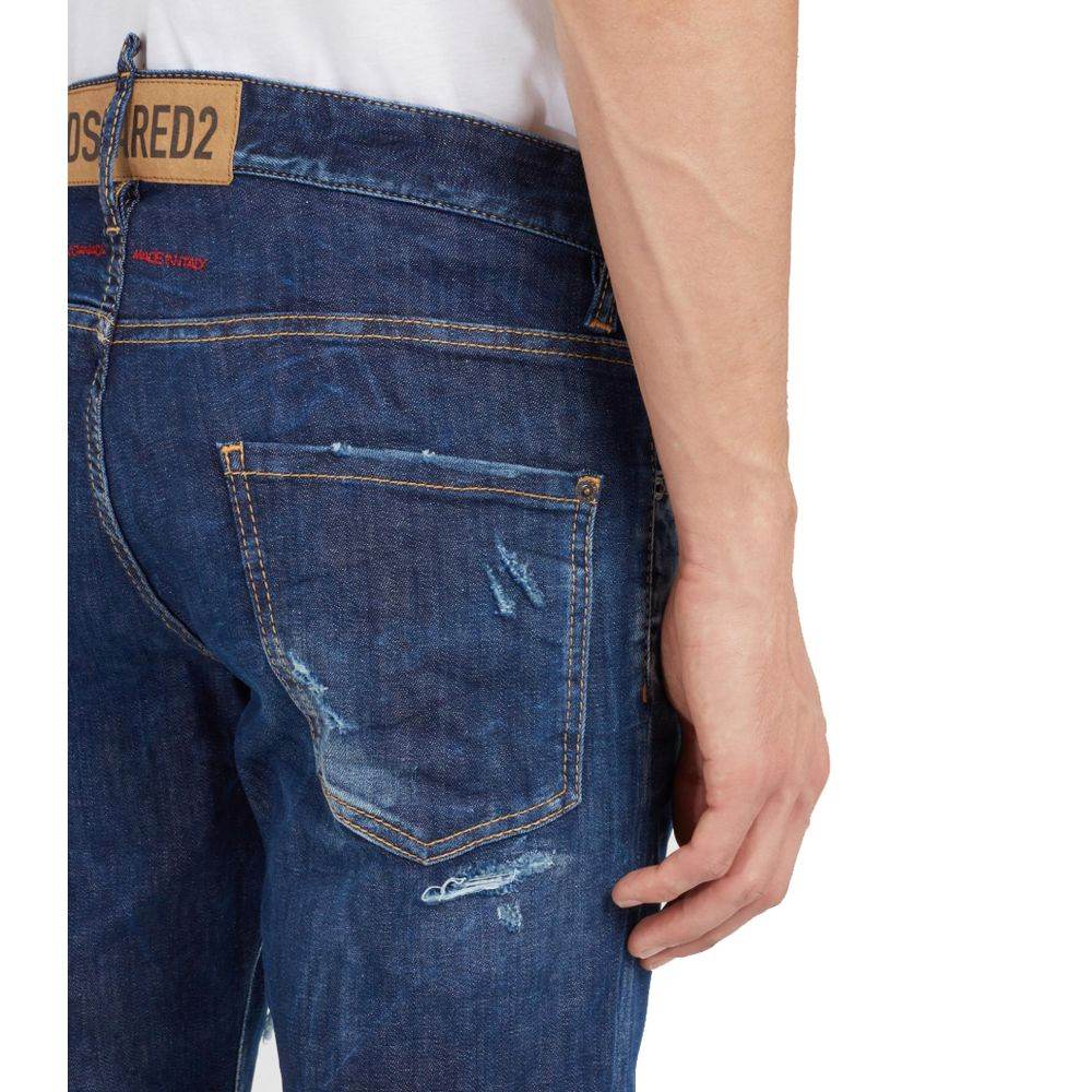 Dsquared² Blue Cotton Men Jeans - Hilstor
