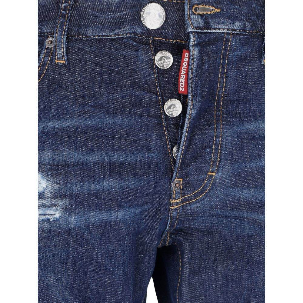 Dsquared² Blue Cotton Men Jeans - Hilstor