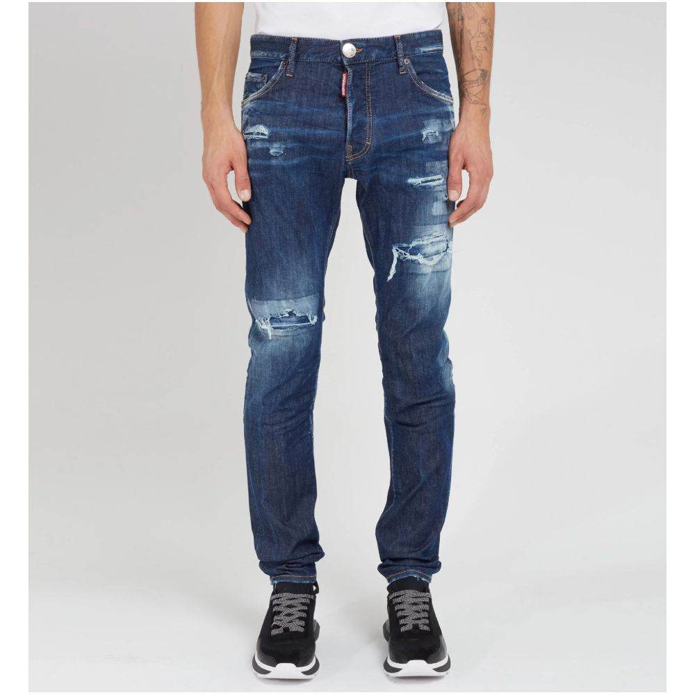 Dsquared² Blue Cotton Men Jeans - Hilstor