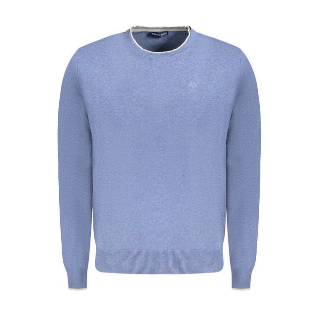 North Sails Blue Cotton Men Sweater - Hilstor