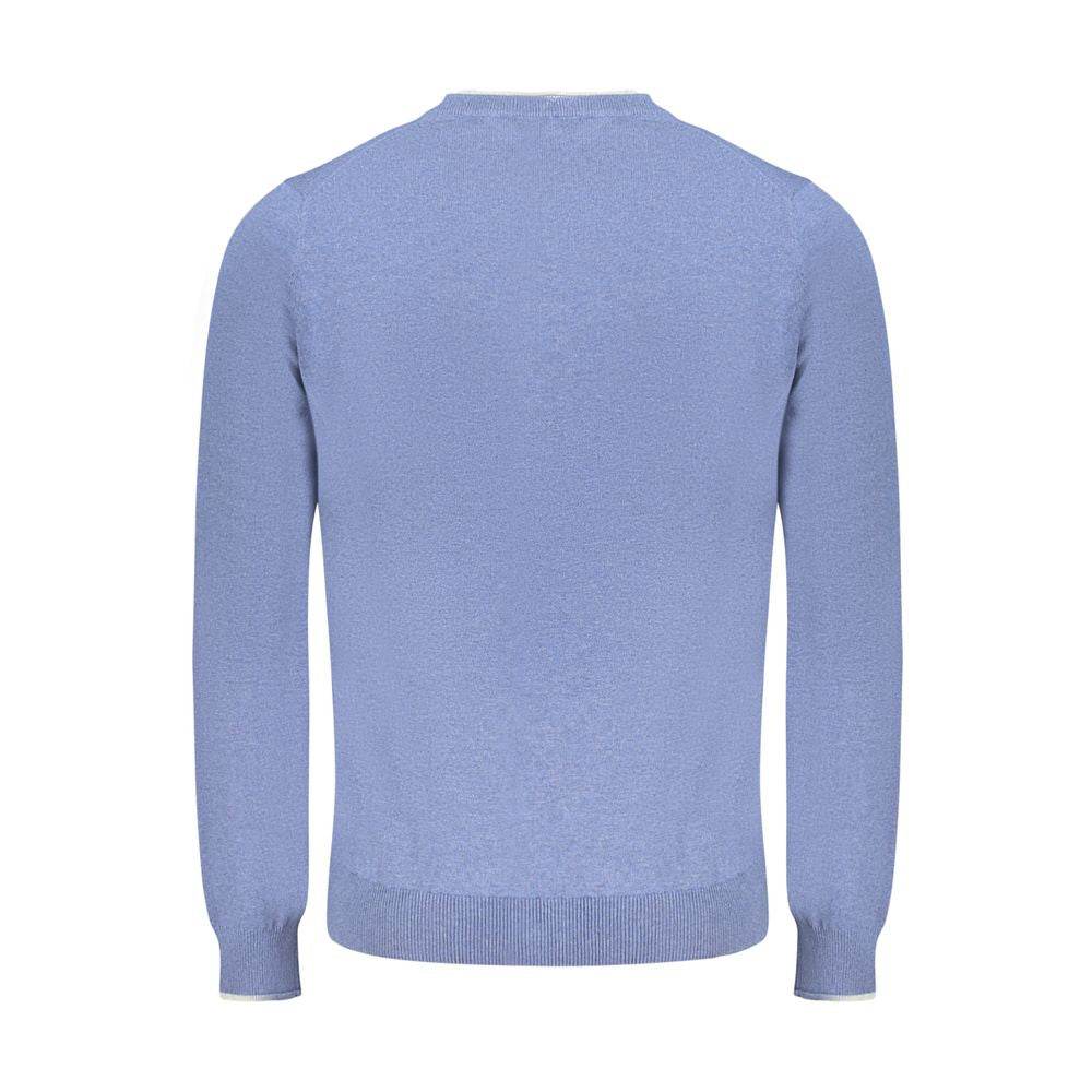 North Sails Blue Cotton Men Sweater - Hilstor