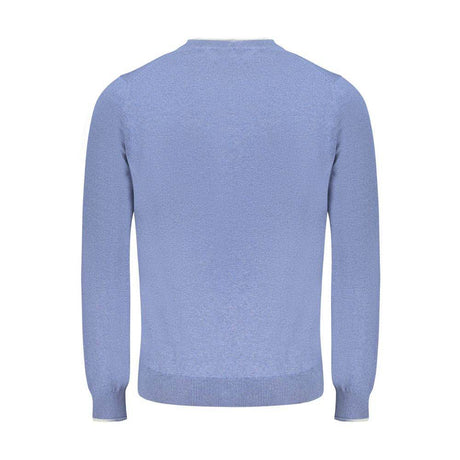 North Sails Blue Cotton Men Sweater - Hilstor