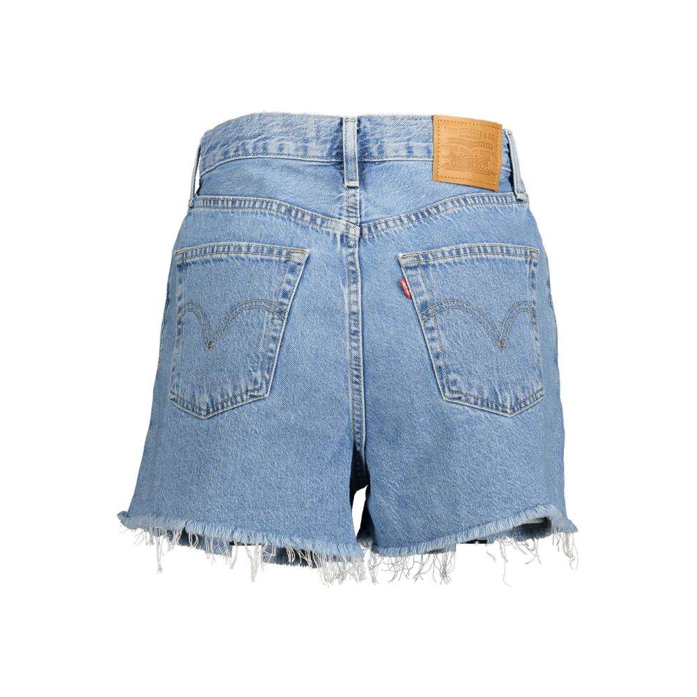 Levi's Blue Cotton Women Shorts - Hilstor