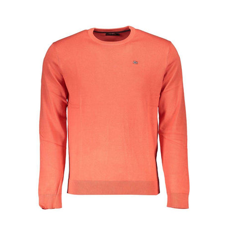 Napapijri Red Cotton Men Sweater - Hilstor