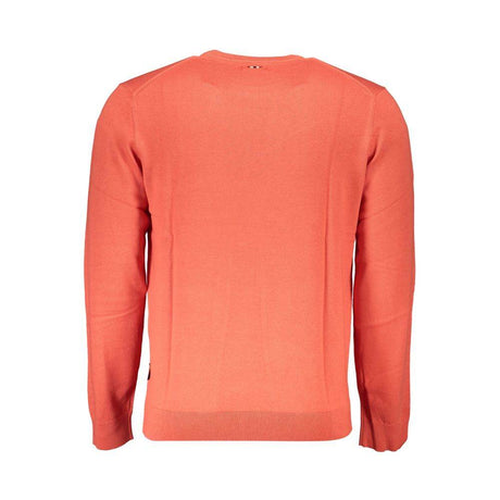 Napapijri Red Cotton Men Sweater - Hilstor
