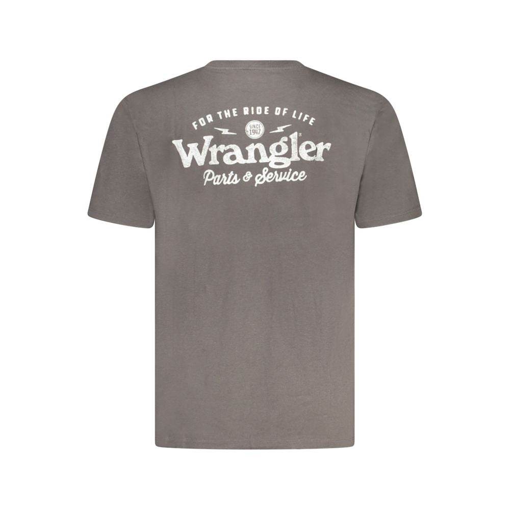 Wrangler Black Cotton T-Shirt - Hilstor