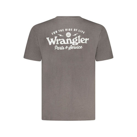 Wrangler Black Cotton T-Shirt - Hilstor
