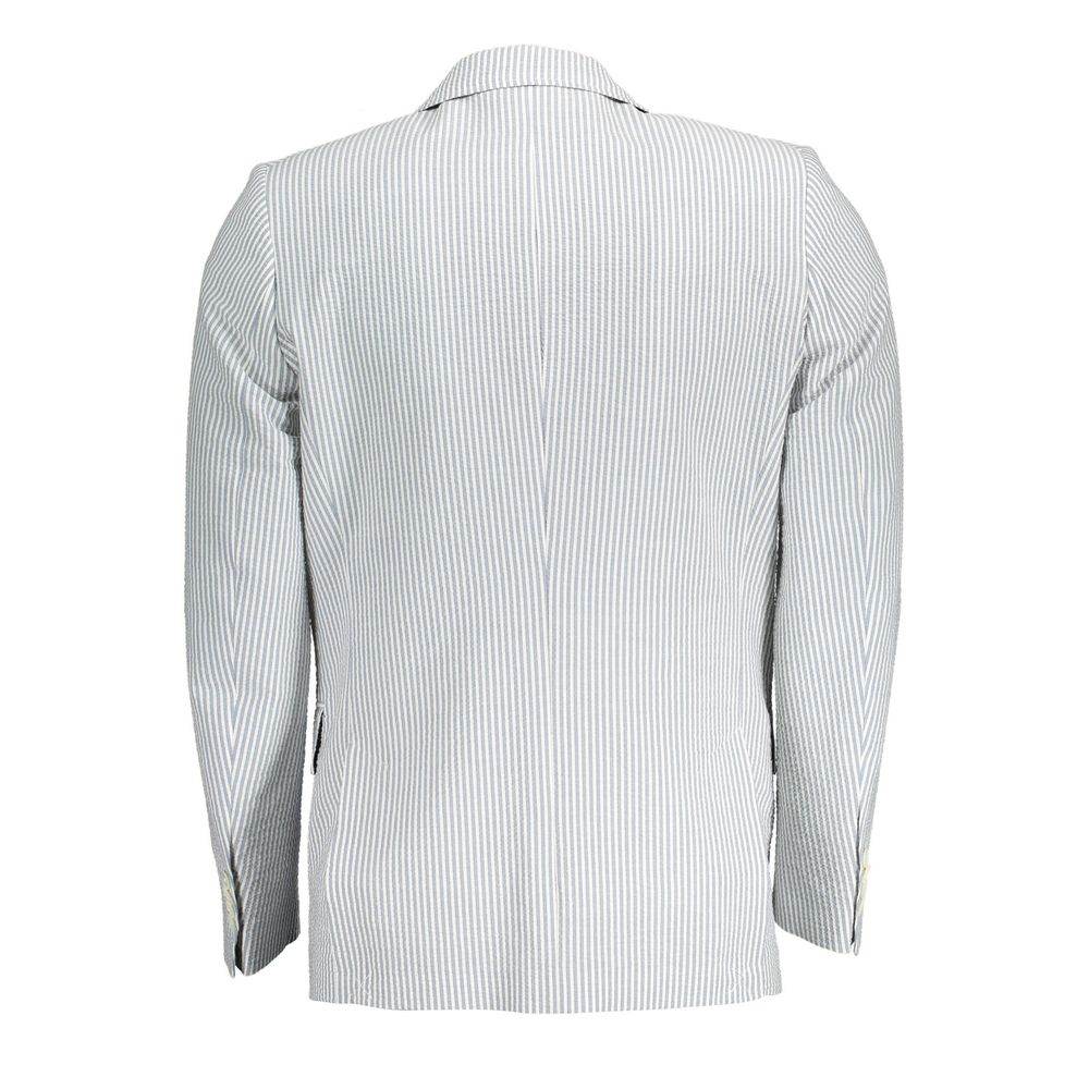Gant White Cotton Men Jacket - Hilstor