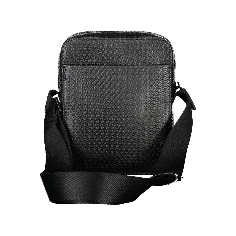 Calvin Klein Elegant Black Shoulder Bag with Contrasting Accents - Hilstor