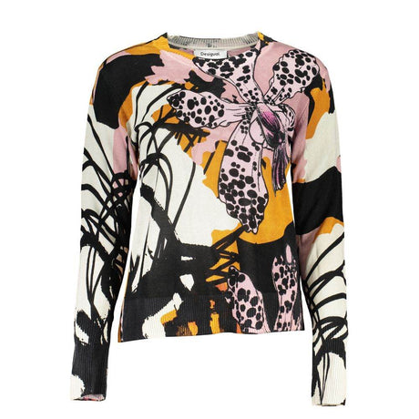 Desigual Pink Linen Sweater - Hilstor