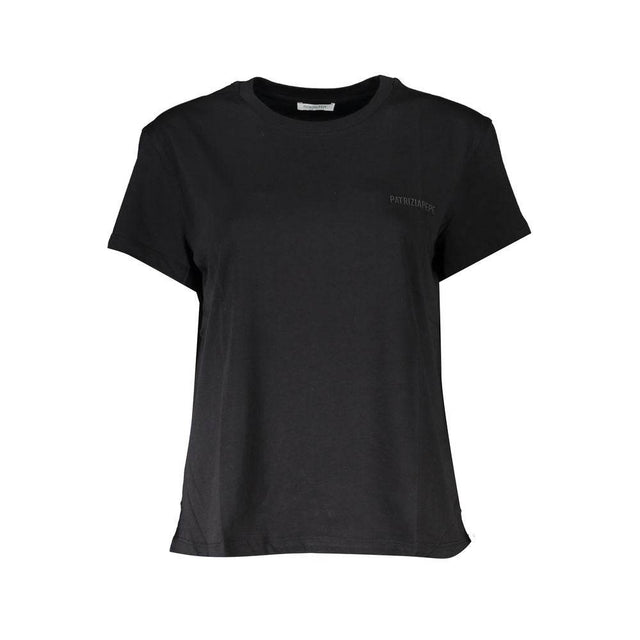 Patrizia Pepe Black Cotton Women T-Shirt - Hilstor