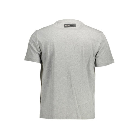 Plein Sport Grå T-shirt i bomuld til mænd