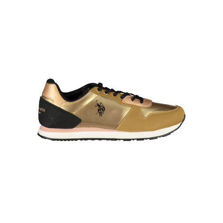 U.S. POLO ASSN. Gold Polyester Sneaker - Hilstor