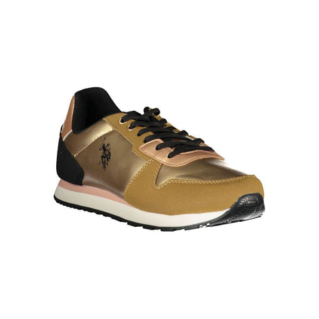U.S. POLO ASSN. Gold Polyester Sneaker - Hilstor