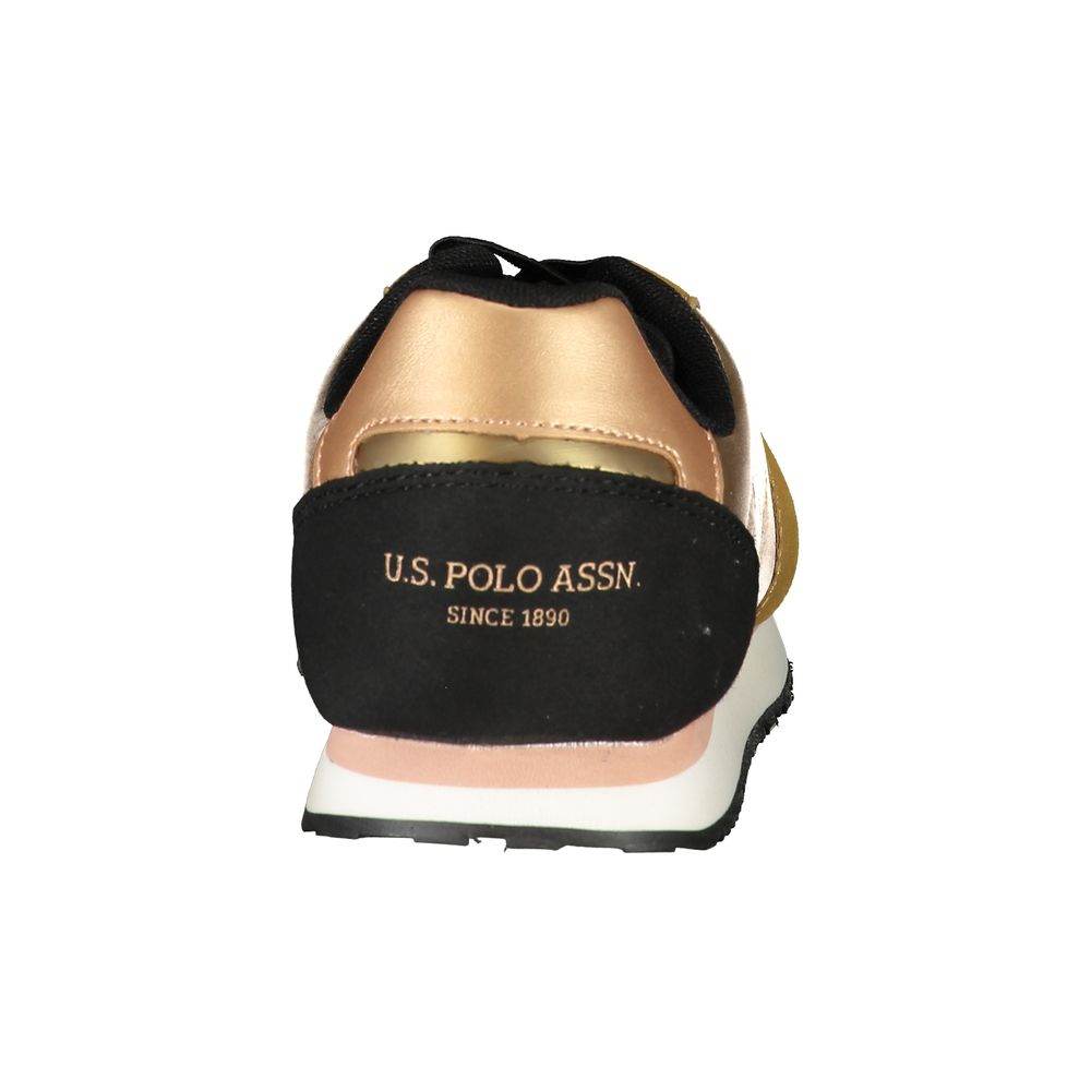 U.S. POLO ASSN. Gold Polyester Sneaker - Hilstor