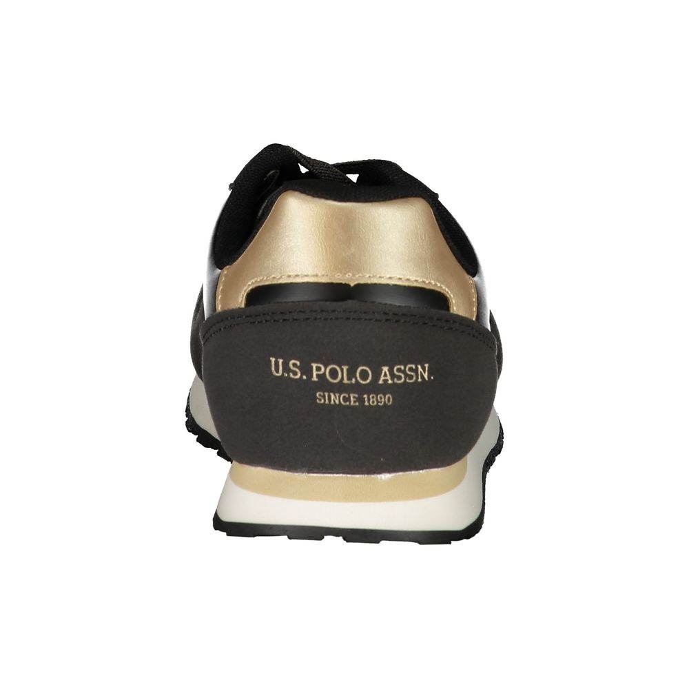 U.S. POLO ASSN. Black Polyester Sneaker - Hilstor