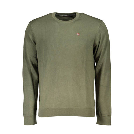 Napapijri Green Cotton Men Sweater - Hilstor