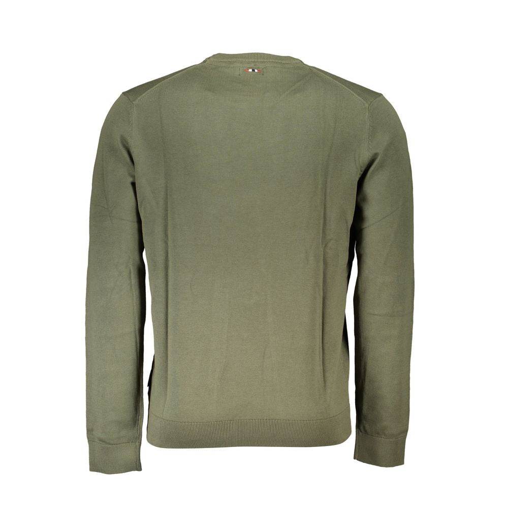 Napapijri Green Cotton Men Sweater - Hilstor