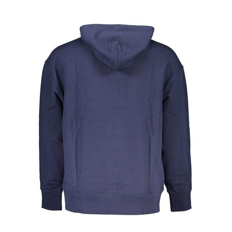Tommy Hilfiger Blue Cotton Men Sweater with Hood - Hilstor