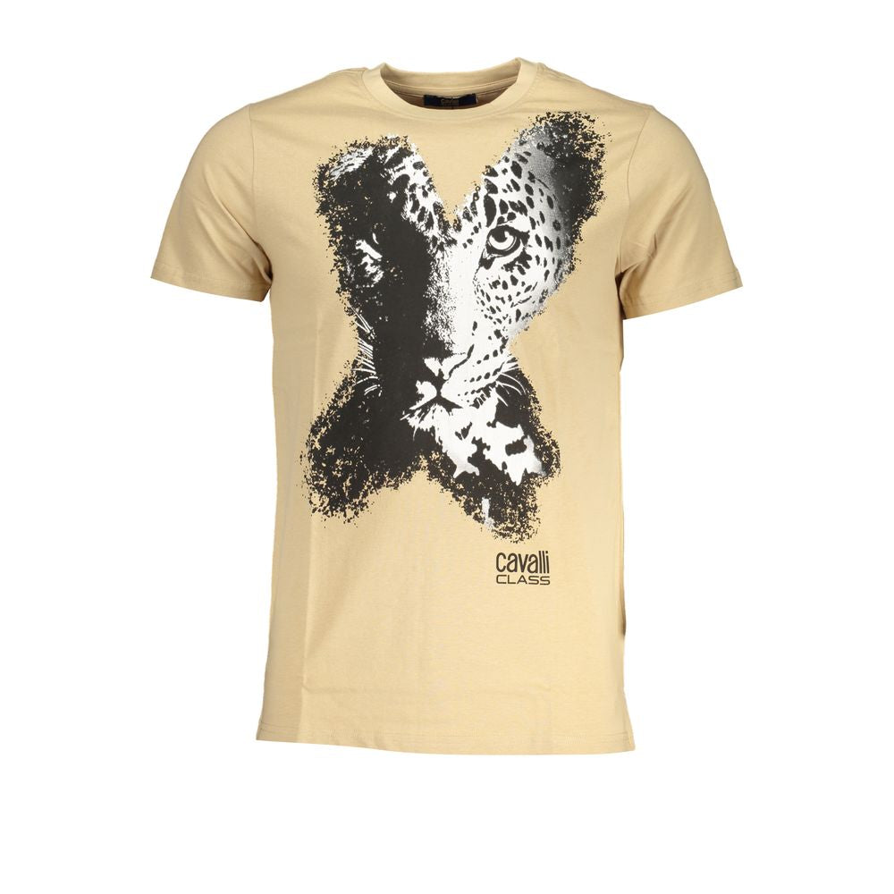 Cavalli Class Beige T-shirt i bomuld