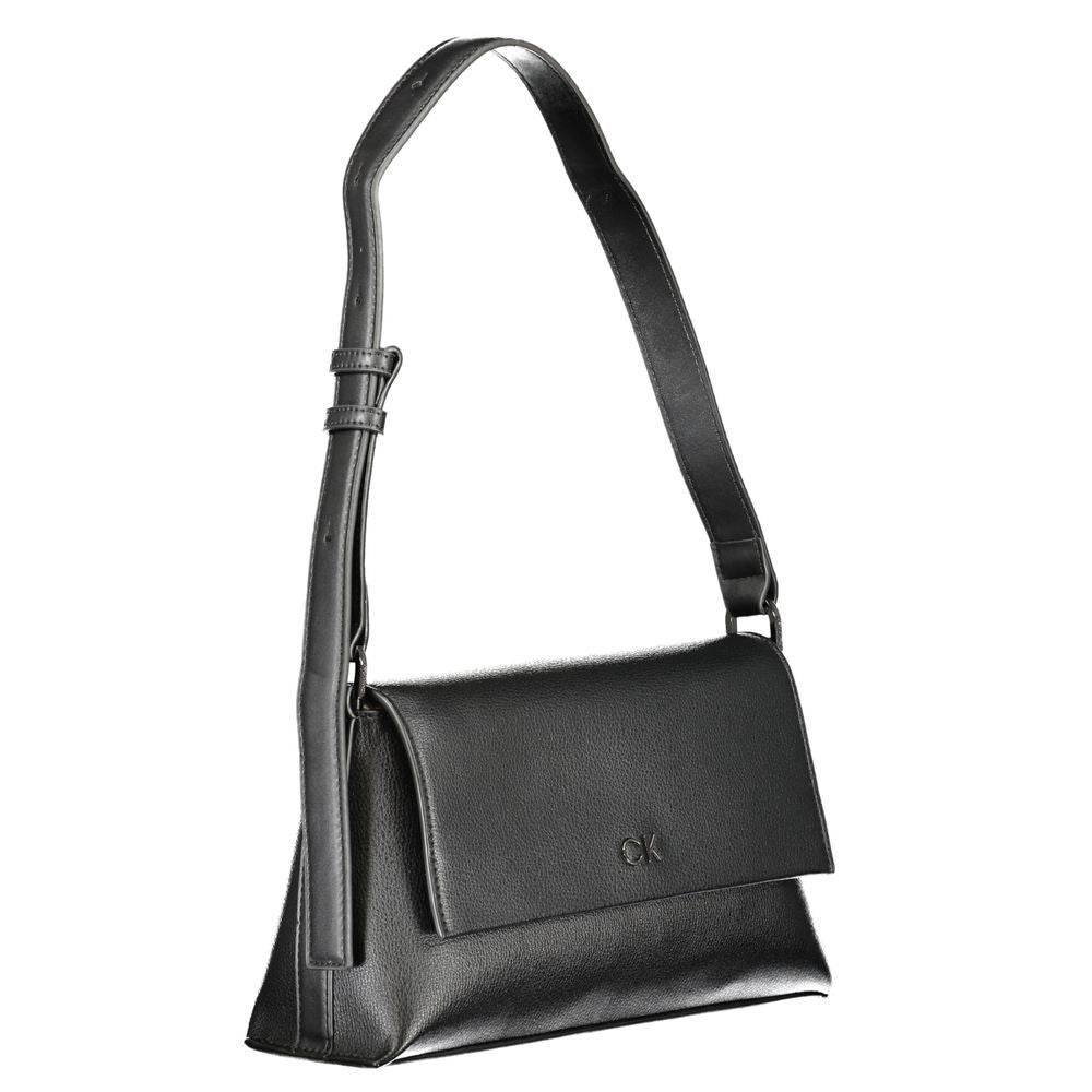 Calvin Klein Black Polyester Handbag - Hilstor