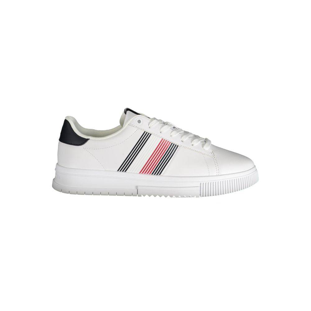 Tommy Hilfiger White Polyester Sneaker - Hilstor