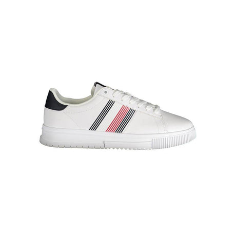 Tommy Hilfiger White Polyester Sneaker - Hilstor