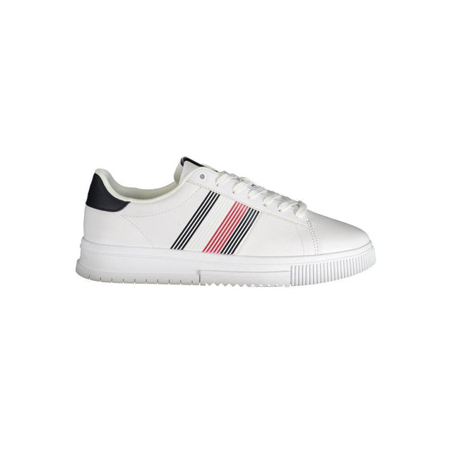 Tommy Hilfiger White Polyester Sneaker - Hilstor
