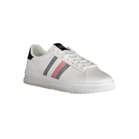 Tommy Hilfiger White Polyester Sneaker - Hilstor