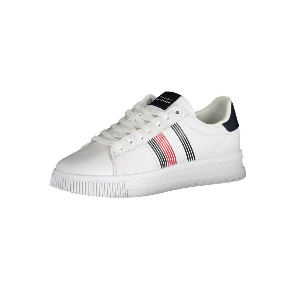 Tommy Hilfiger White Polyester Sneaker - Hilstor