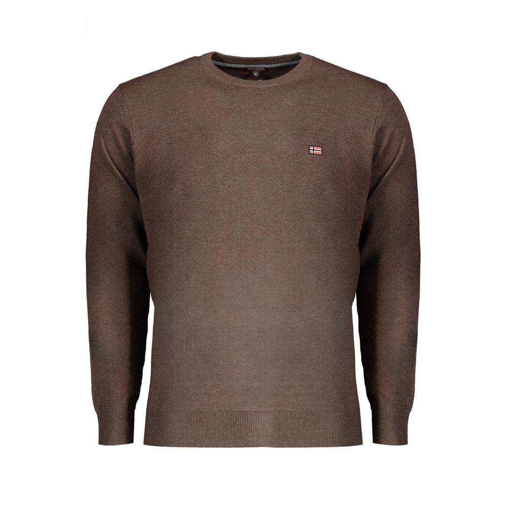 Norway 1963 Brown Wool Men Sweater - Hilstor