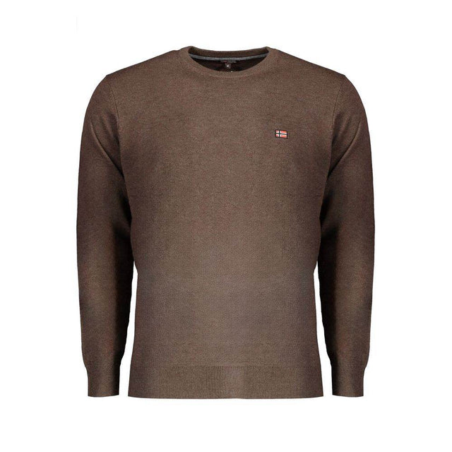 Norway 1963 Brown Wool Men Sweater - Hilstor
