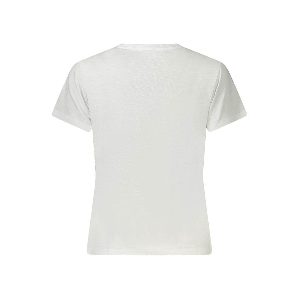 Guess Jeans Hvid bomuld T-shirt til kvinder
