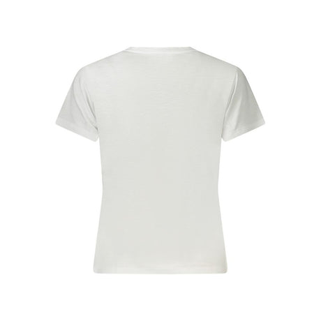 Guess Jeans Hvid bomuld T-shirt til kvinder