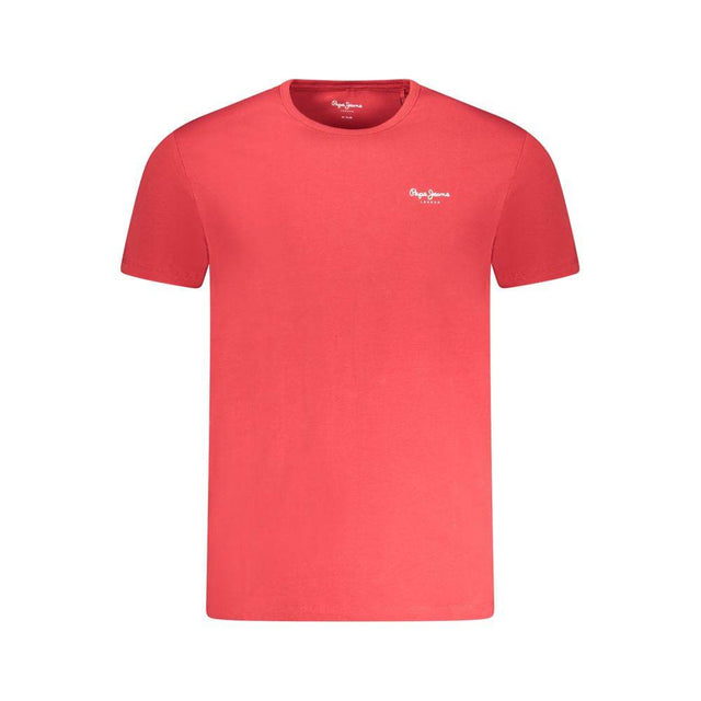 Pepe Jeans Red Cotton Men T-Shirt - Hilstor