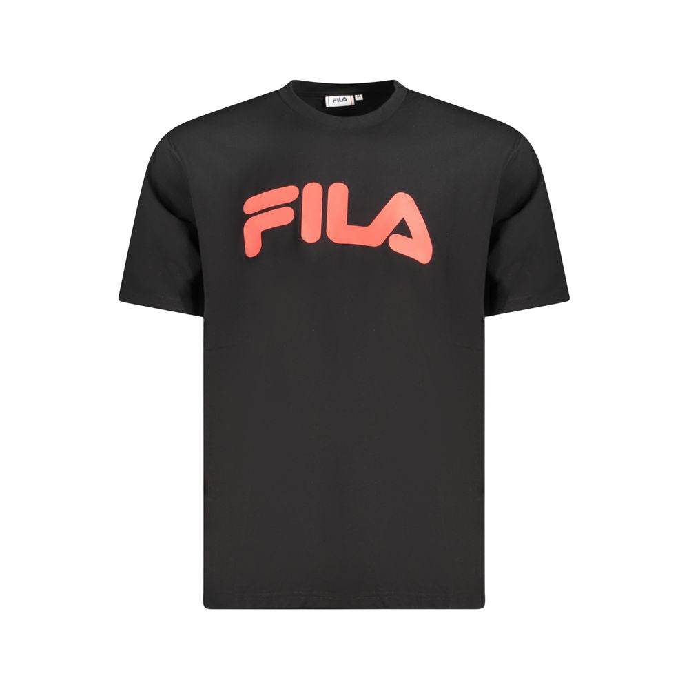 Fila Black Cotton Men T-Shirt - Hilstor