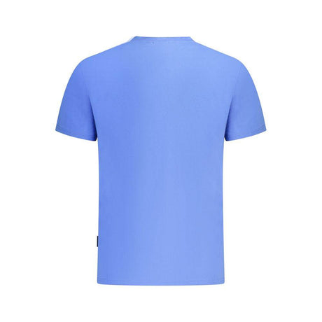 Napapijri Blue Cotton Men T-Shirt - Hilstor