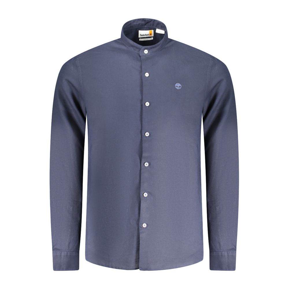 Timberland Blue Cotton Shirt - Hilstor