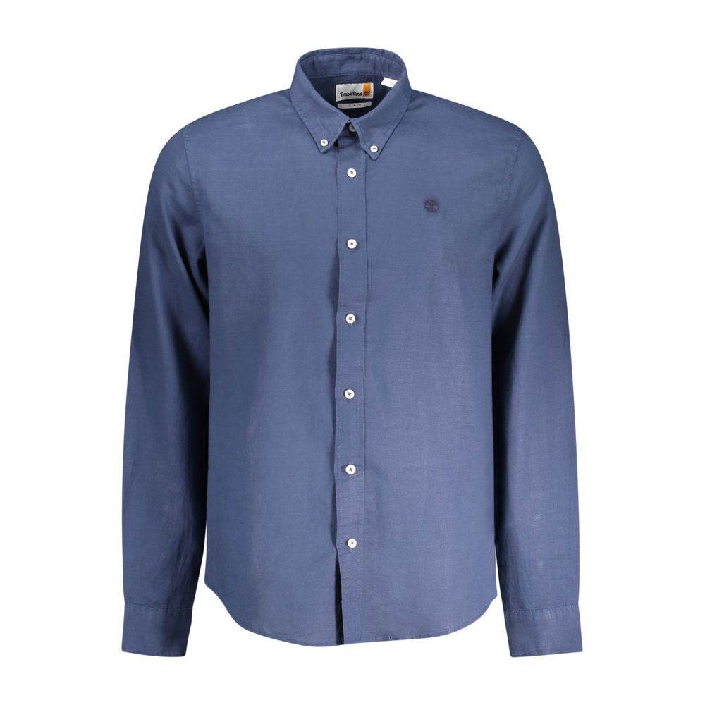 Timberland Blue Cotton Shirt - Hilstor