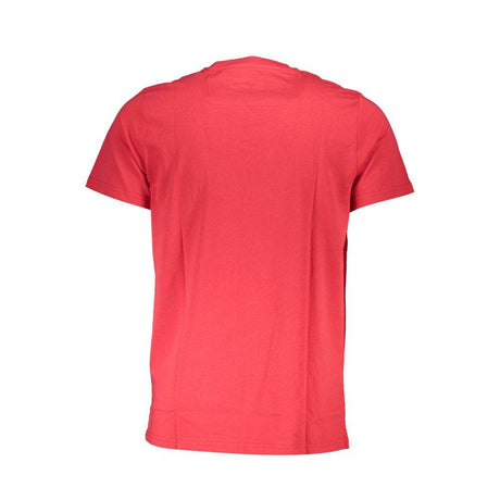 Cavalli Class Red Cotton Men T-Shirt - Hilstor