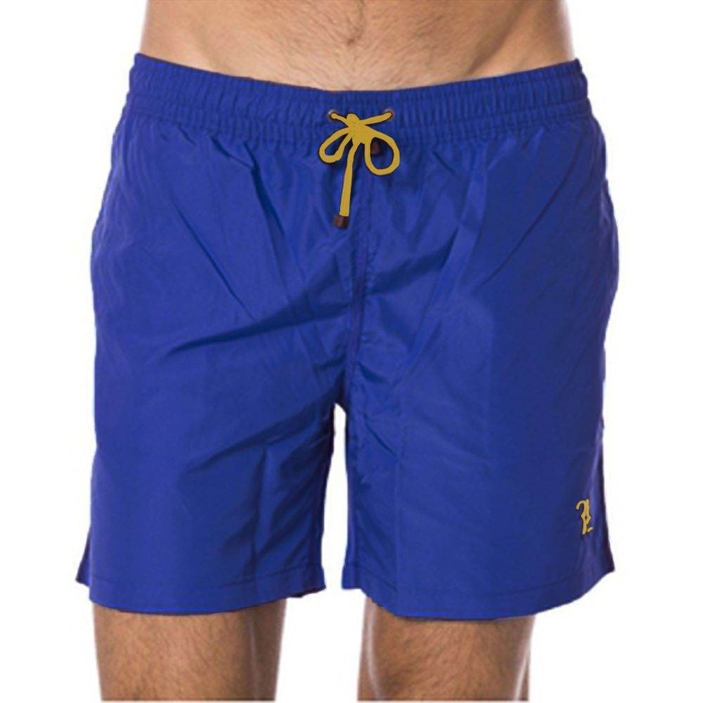 Billionaire Italian Couture Blue Polyester Men Swim Trunk - Hilstor