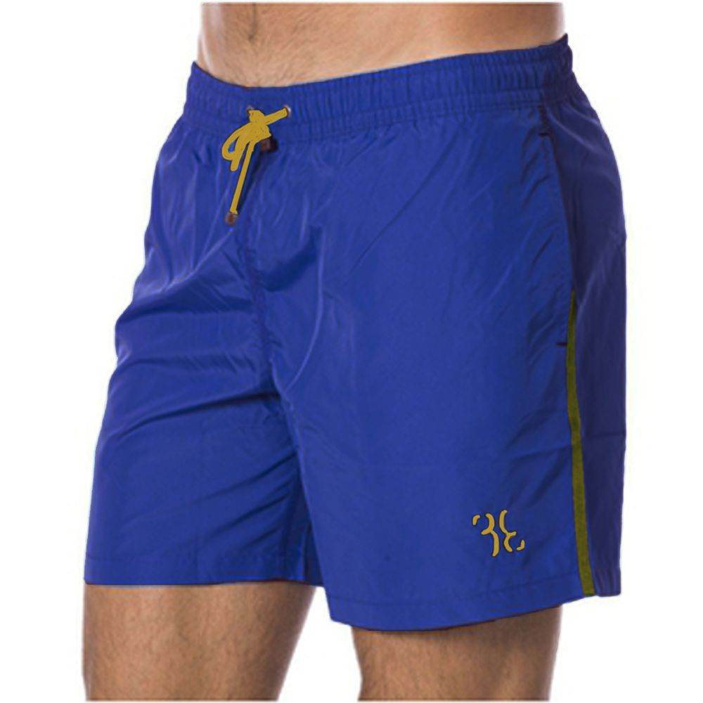 Billionaire Italian Couture Blue Polyester Men Swim Trunk - Hilstor