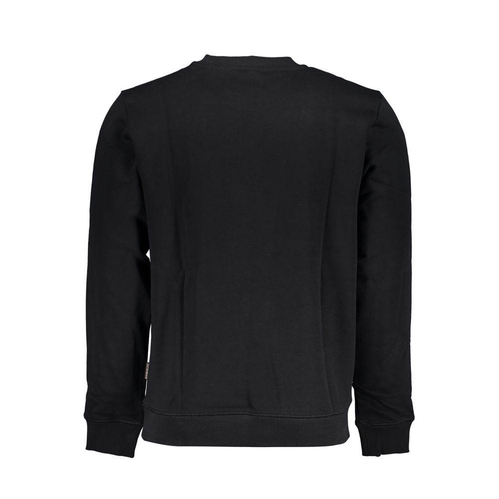 Napapijri Black Cotton Men Sweater - Hilstor