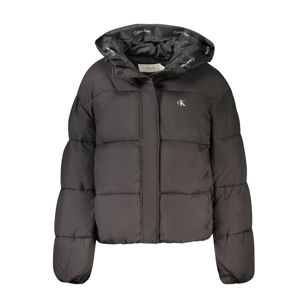 Calvin Klein sort polyesterjakke til kvinder