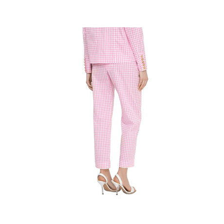 Balmain Pink Cotton Women Pants