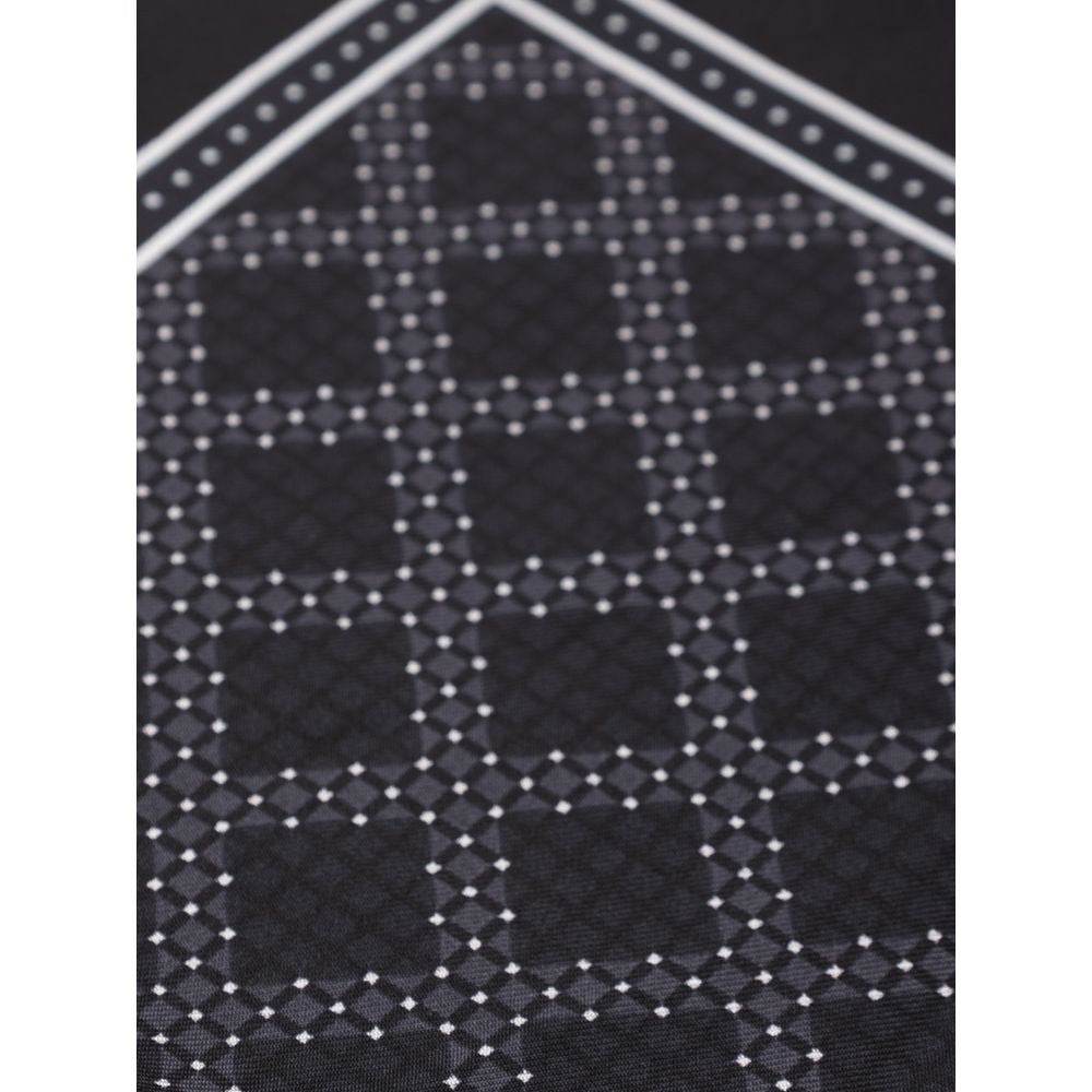 Dolce & Gabbana Black Silk Pocket Square - Hilstor