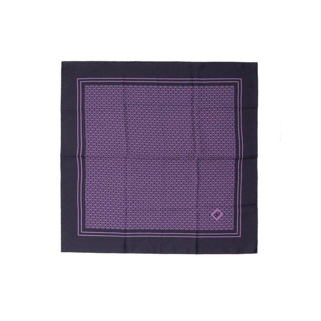 Dolce & Gabbana Purple Silk Pocket Square - Hilstor