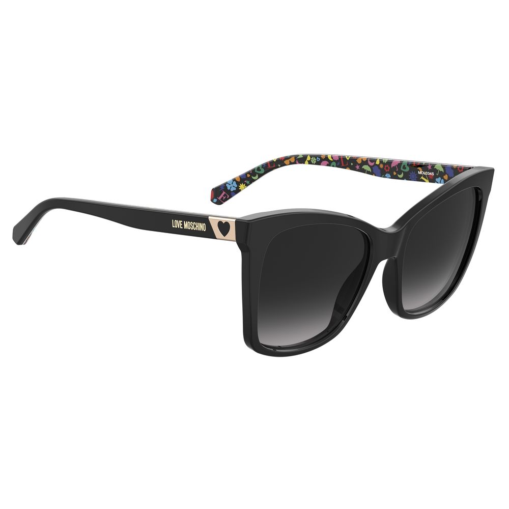 Love Moschino Black Acetate Sunglasses