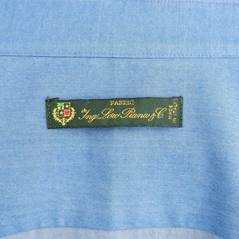 Made in Italy Blue Cotton Men's Shirt - Hilstor