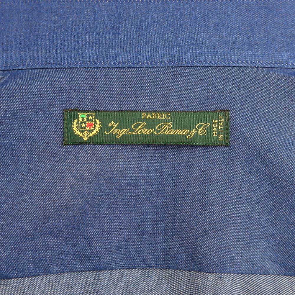 Made in Italy Blue Cotton Men's Shirt - Hilstor